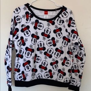 Fuzzy Minnie Mouse sweater